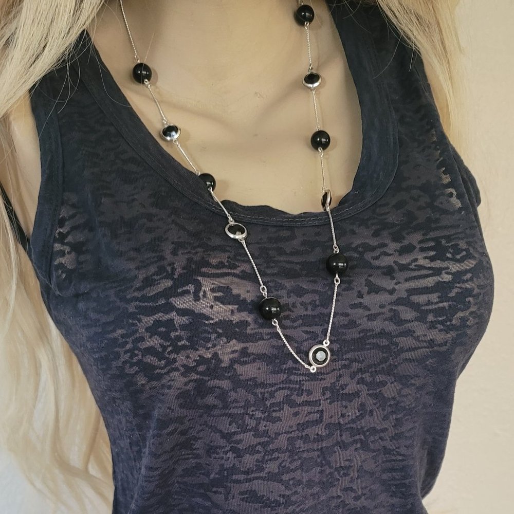 Black tank top